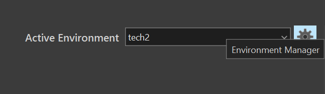 Open the Environment Manager